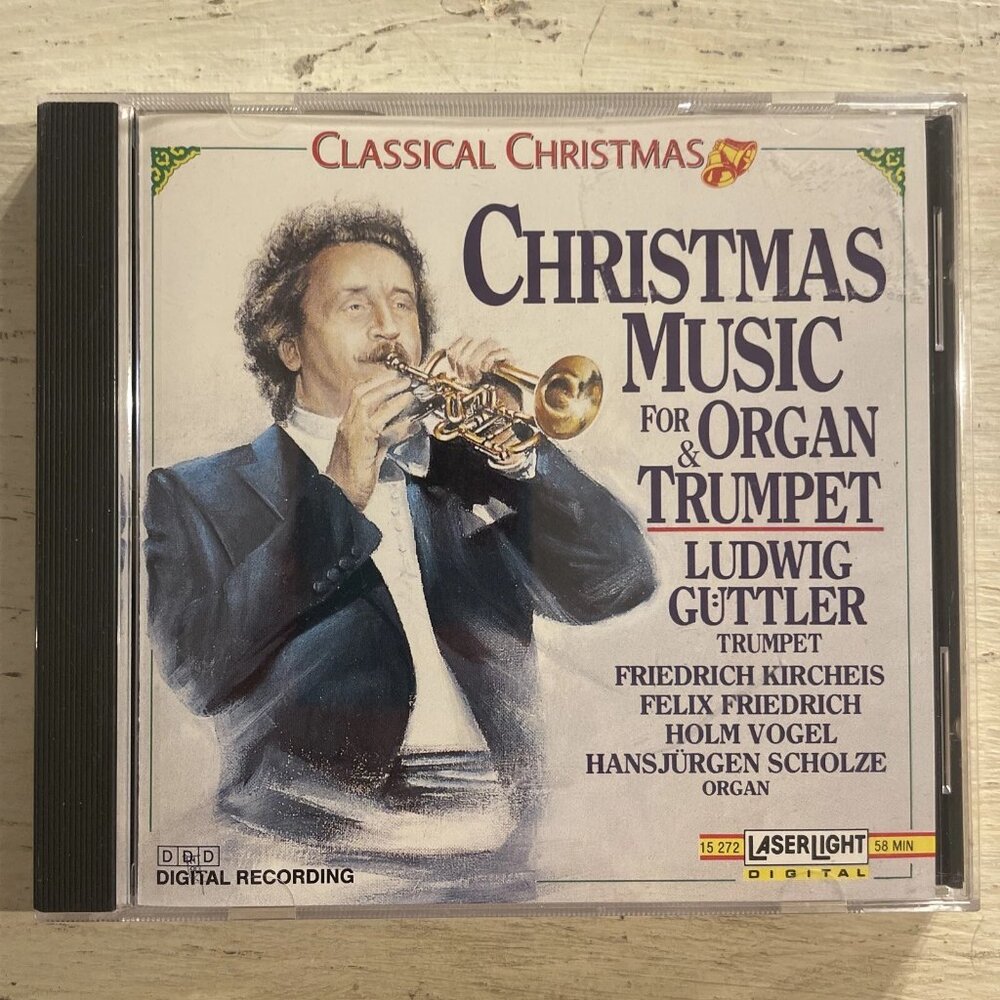 Ludwig Guttler Christmas Music For Organ & Trumpet CD Album Laserlight 1990